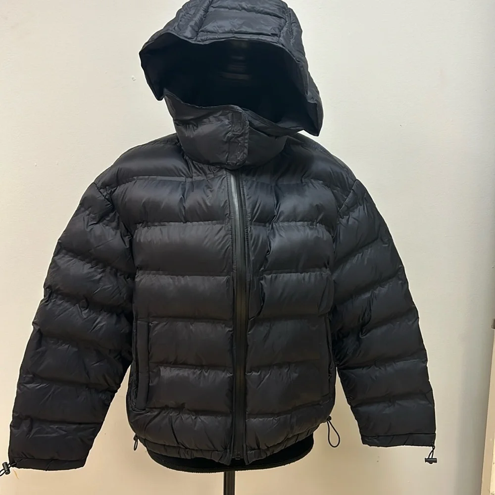 Zara Black Puffer Jacket, Size M - Picture 1 of 11